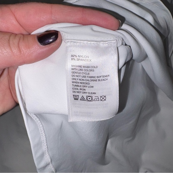 Tommy Bahama Aubrey IslandZone Mock Top Large White Women’s Zip Neck - Picture 3 of 7